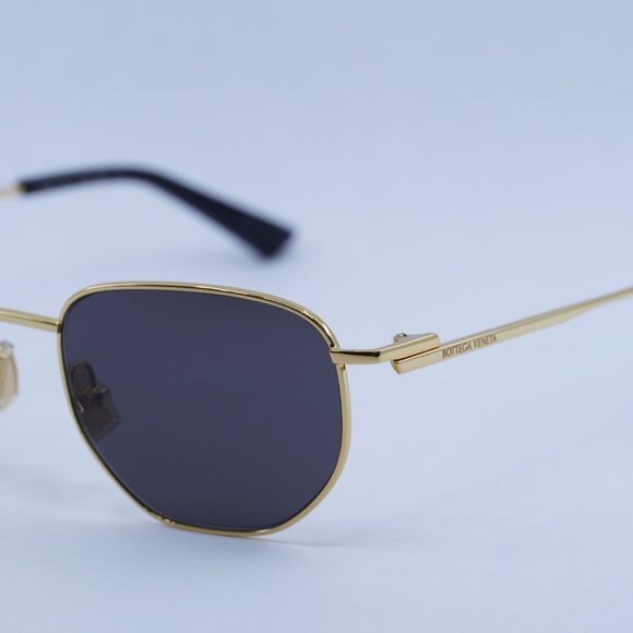 ?️ New Bottega Veneta BV1301S 001 Sunglasses - Gold Frame, Grey Lenses main image 6
